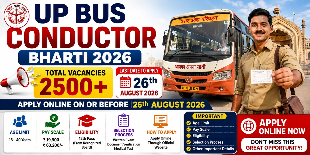 UP Bus Conductor Bharti 2026 - Apply Online